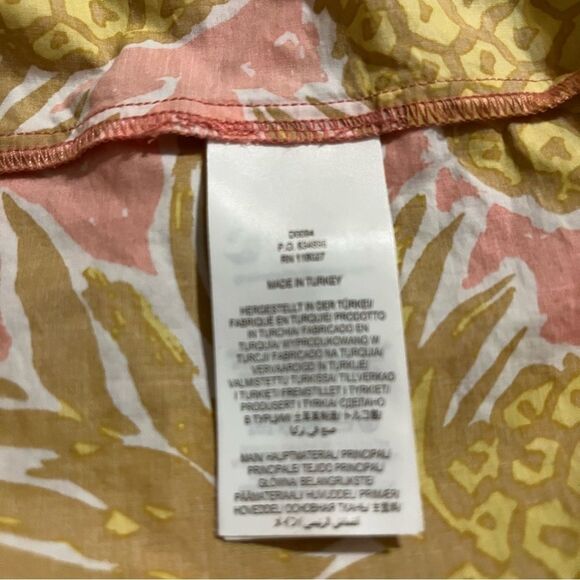 Boden Yellow Wrap Tiered Dress with Bishop Sleeves - Picture 10 of 10